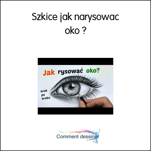 Szkice jak narysować oko